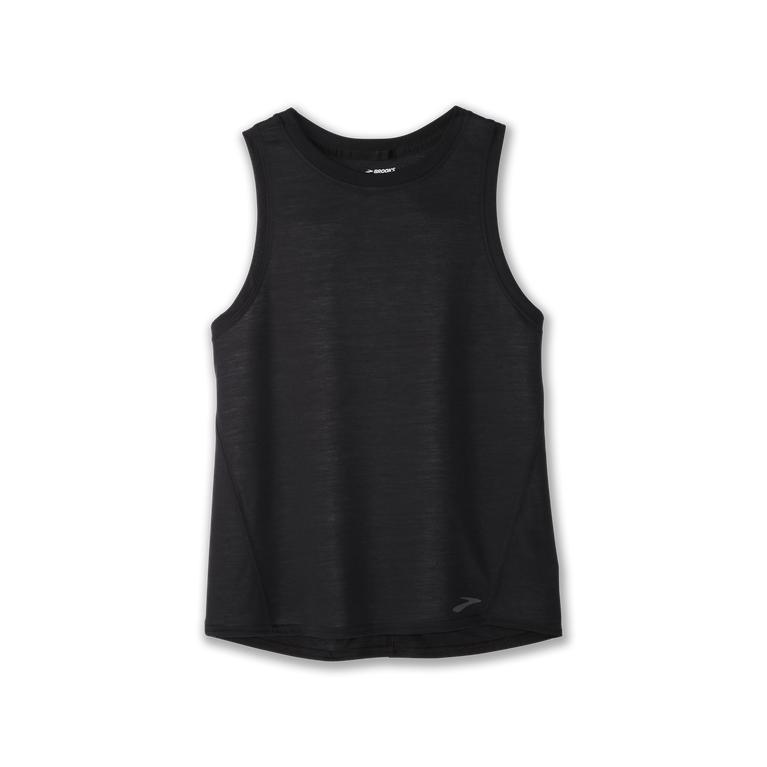 Brooks Distance - Womens Running Tank Top - Black (24803CJLZ)